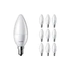 Fordelspakning 10x Philips Corepro LED Mignon E14 matt 2.8W 250lm - 827 ekstra varm hvit | erstatter 25W