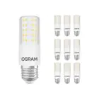 Fordelspakning 10x Osram Special T Slim LED E27 klar 7.3W 806lm - 827 ekstra varm hvit | dimbar - erstatter 60W 