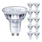 Fordelspakning 10x Philips Corepro LED Spot GU10 PAR16 4.9W 485lm 36D - 840 kald hvit | erstatter 65W