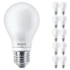 Fordelspakning 10x Philips Corepro LED Pære E27 Pære matt 7W 806lm - 827 ekstra varm hvit | erstatter 60W