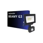 Noxion LED Flomlys Beamy G3.1 Svart 20W 2200lm 100D - 840 Kald Hvit | IP44 - Bevegelses- og Lyssensor - Symmetrisk 