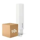 Fordelspakning 10x Philips CorePro PL-C LED 6.5W 770lm - 840 Kald Hvit | 4-Stift - Erstatter 18W