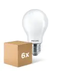Fordelspakning 6x Philips Corepro LED Pære E27 Pære matt 8.5W 1055lm - 830 varm hvit | erstatter 75W