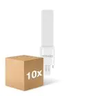 Fordelspakning 10x Noxion Lucent PL-S LED 2.8W - 840 Kald Hvit | 2-Stift - Erstatter 5W