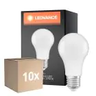Fordelspakning 10x Ledvance Classic LED E27 Pære matt 8.5W 806lm - 827 ekstra varm hvit | erstatter 60W