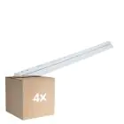 Fordelspakning 4x Noxion Lyslister Click Reflektor V2 LED T8 | Egnet for 1x 150cm LED Lysrør