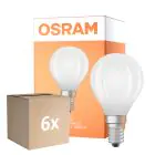 Fordelspakning 6x Osram Classic LED E14 Ball Filament Matt 5.5W 806lm - 840 Kald Hvit | Dimbar - Erstatter 60W