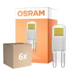 Fordelspakning 6x Osram LED Capsule G9 Klar 1.8W 200lm - 827 Ekstra Varm Hvit | Erstatter 20W