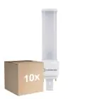 Fordelspakning 10x Ledvance DULUX-D LED 5W - 840 Kald Hvit | 2-Stift - Erstatter 10W