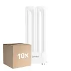 Fordelspakning 10x Ledvance DULUX-F LED 12W - 840 Kald Hvit | 4-Stift - Erstatter 24W