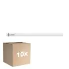 Fordelspakning 10x Philips Master LED Lysrør T8 (EM/Mains) Ultra Output 20W 3400lm - 830 Varm Hvit | 150cm - Erstatter 58W