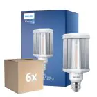Fordelspakning 6x Philips TrueForce LED E27 HPL klar 42W 6000lm 360D - 840 kald hvit | erstatter 125W
