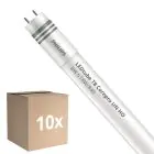 Fordelspakning 10x Philips LED Lysrør T8 CorePro (UN) High Output 8W 900lm - 840 kald hvit | 60cm - erstatter 18W
