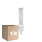 Fordelspakning 10x Ledvance DULUX-D LED 5W - 830 Varm Hvit | 2-Stift - Erstatter 10W