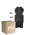 Fordelspakning 25x Noxion GST - Kompatibel Koblingsstykke - Male - 3 pole