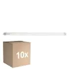 Fordelspakning 10x Sylvania ToLEDo Superia LED Lysrør T8 (EM/Mains) Ultra Efficiency 16.8W 3100lm - 840 Kald Hvit | 120cm - Erstatter 36W
