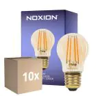Fordelspakning 10x Noxion Lucent Lustre LED E27 Filament Rav 4.5W 400lm - 822 Ekstra Varm Hvit | Dimbar - Erstatter 35W