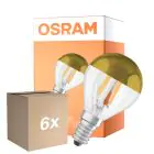 Fordelspakning 6x Osram Classic LED E14 Ball Filament Klar 4W 380lm - 827 Ekstra Varm Hvit | Erstatter 34W