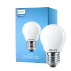 Philips Corepro LED Lustre E27 Ball matt 4.3W 470lm - 827 ekstra varm hvit | erstatter 40W