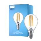 Philips Corepro LED Lustre E14 Ball filament klar 6.5W 806lm - 827 ekstra varm hvit | erstatter 60W