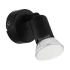 Eglo Veggbelysning Buzz-LED Stål Svart 2.8W 250lm - 830 Varm Hvit | IP20 - Inkl. 1x GU10