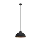 Eglo Pendel Lampe Truro 2 Stål Svart Kobber | IP20 - Egnet for 1x E27 