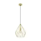 Eglo Pendel Lampe Carlton Stål Gull | IP20 - Egnet for 1x E27 