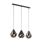 Eglo Pendel Lampe Carlton 1 Svart, Kobber | Egnet for 3x E27