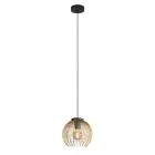 Eglo Pendel Lampe Venezuela Svart, Gull | Egnet for E27