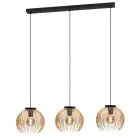 Eglo Pendel Lampe Venezuela Svart, Gull | Egnet for 3x E27