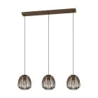 Eglo Pendel Lampe Espinal Stål Bronse | IP20 - Egnet for 3x E27 