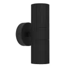 Eglo Veggbelysning Tomelloso Udendørs Aluminium Svart Up & Down  | Egnet for 2x GU10