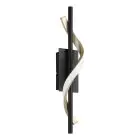 Eglo Veggbelysning Conaprato Stål Brushed Messing, Svart 8.8W 1050lm - 827-840-865 CCT | Dimbar