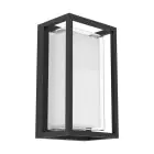 Eglo Veggbelysning Genovese Aluminium Svart 10W 1050lm - 865 Daglys | IP65 - Bevegelsessensor