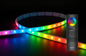 LED-stripe med fjernkontroll